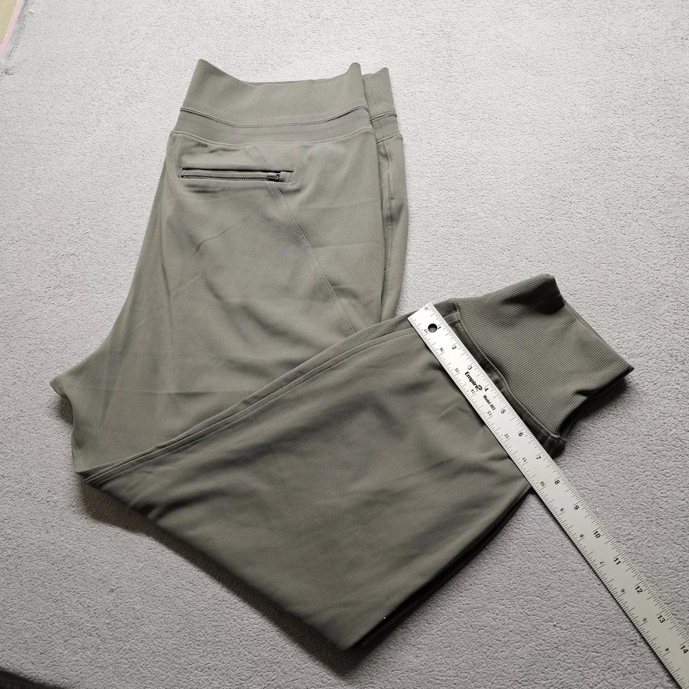 Athleta Venice Jogger Pants Womens 2X Olive Green 597888-13 High Rise Activewear